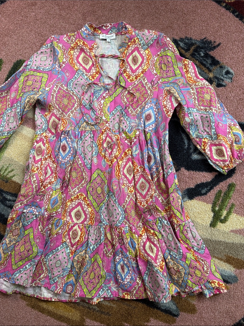 LINEN DRESS LE RAGANNE MADE IN ITALY MINI